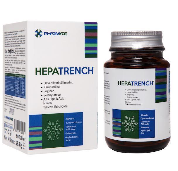 Hepatrench - Liver Support Supplement - Detox &amp; Cleanse Tablets for Enhanced Liver Function &amp; Health - 60 Count