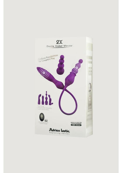 2x Silicone Double Vibrator With Remote Controller