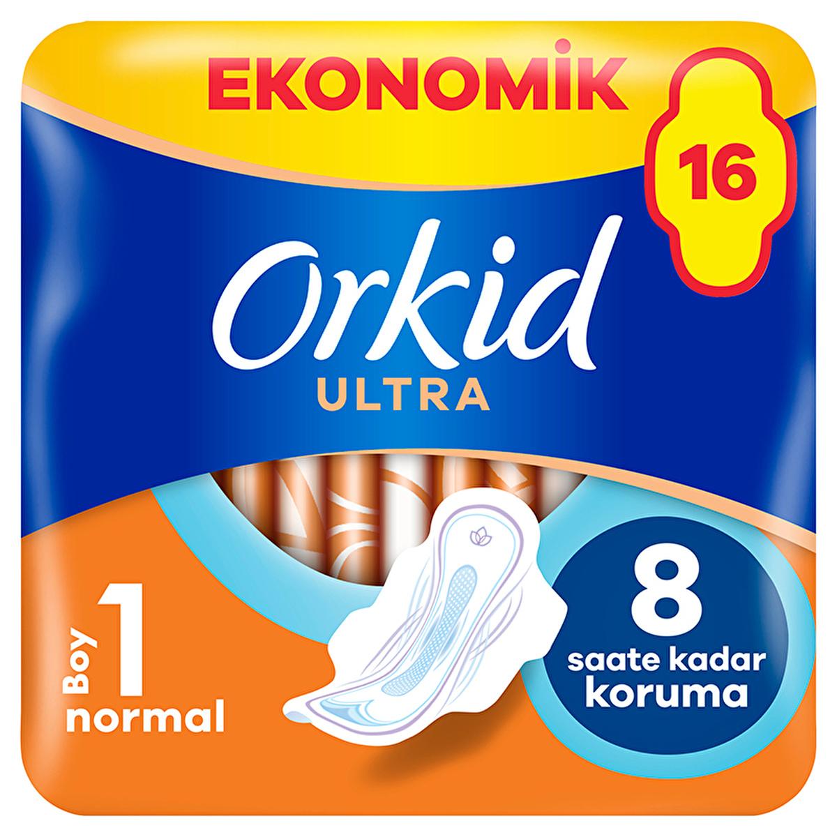 Orkid Ultra Normal Feminine Hygiene Pads - 16 Count Pack for Reliable Period Protection &amp; Discreet Comfort