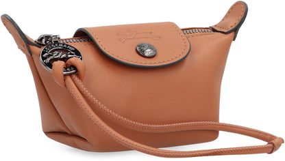 LONGCHAMP Mini Smooth Leather Wallet with Zipper Closure