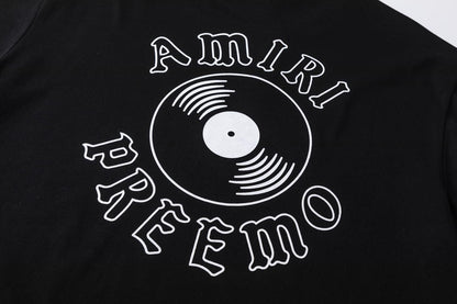 Amiri Black T-Shirt Without Collar