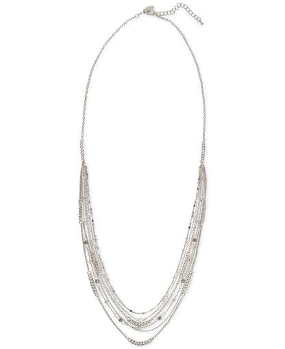 Style and Co Bead and Imitation Pearl Layered Strand Necklace