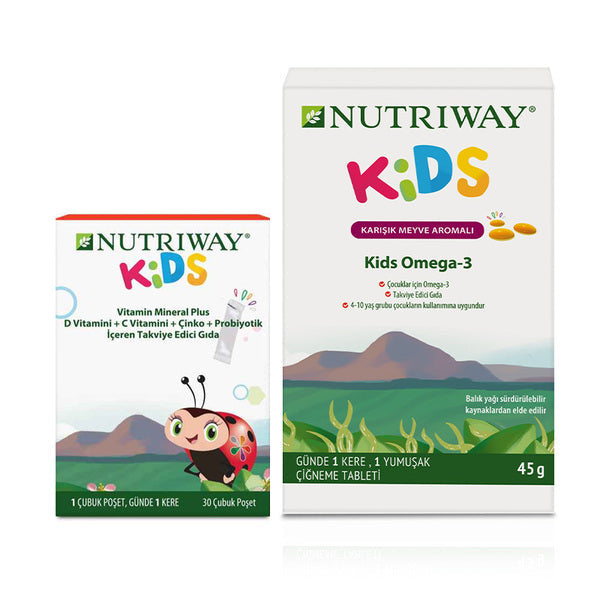 Nutriway Kids Support Set (Vitamin Mineral Plus &amp; Omega-3)