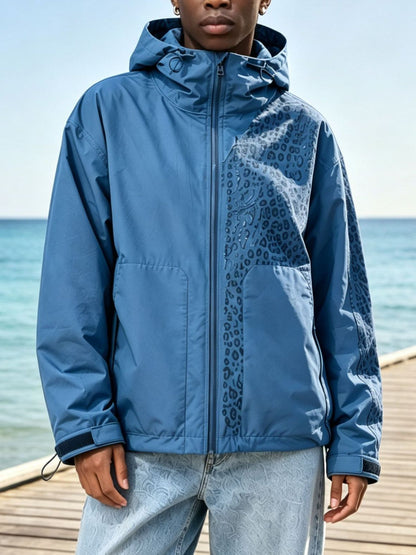 Color Changing Leopard Print Windbreaker