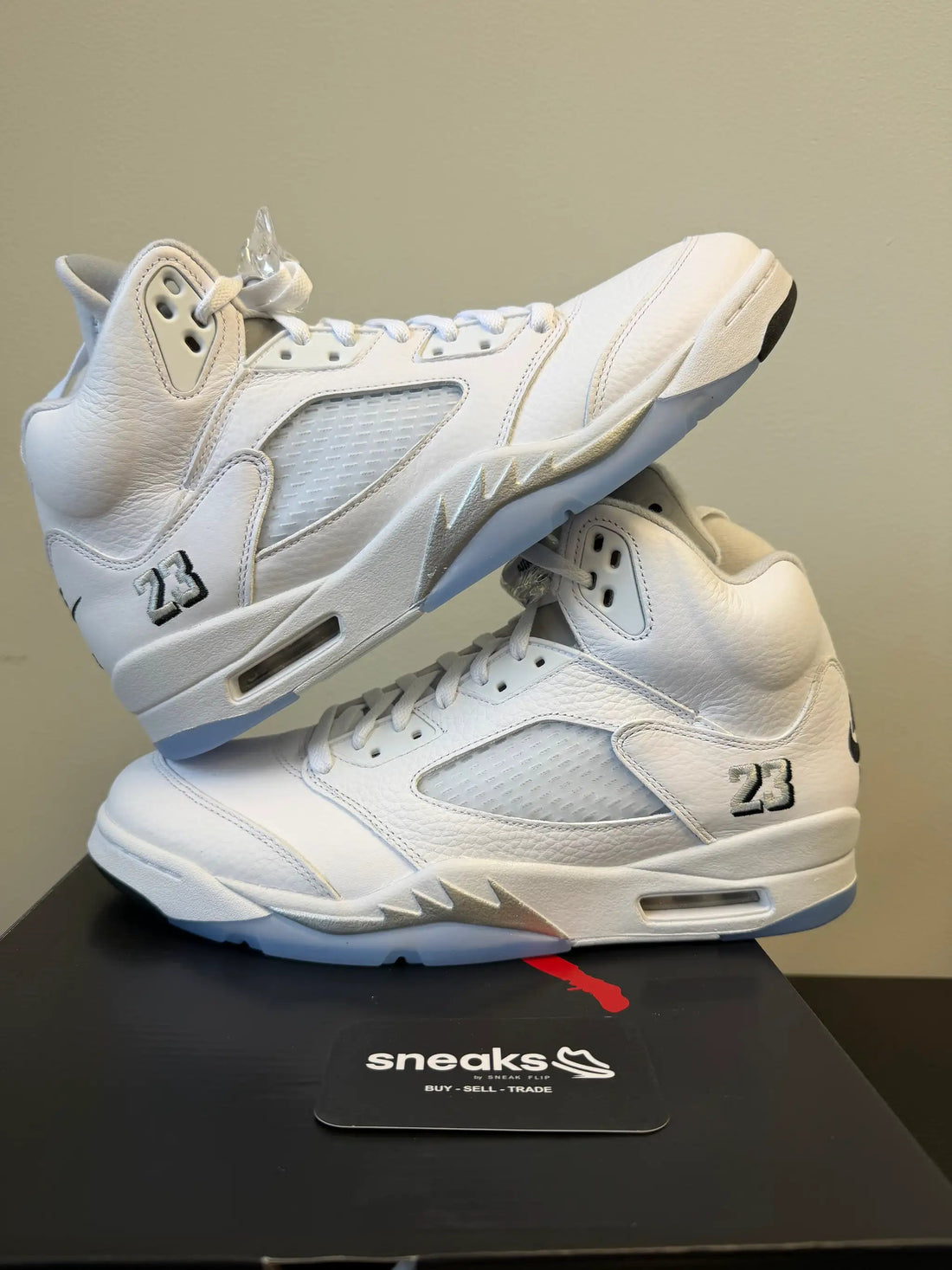 New Nike Jordan 5 Retro White Metallic 2026 Shoes by Stvshbox