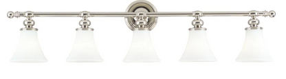 Hudson Valley Lighting 4505 Weston 5 Light 43 Wide Bathroom Vanity Light – Nicke