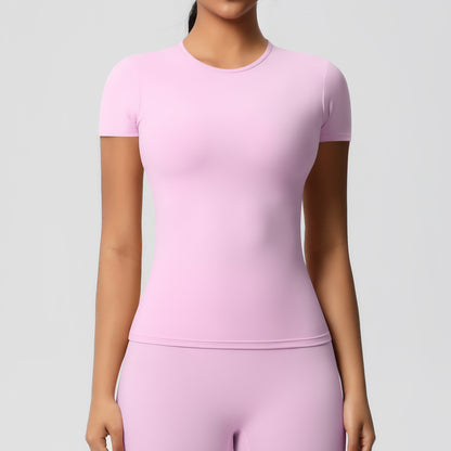 Sanded Tight-Fit Short Sleeve T-Shirt