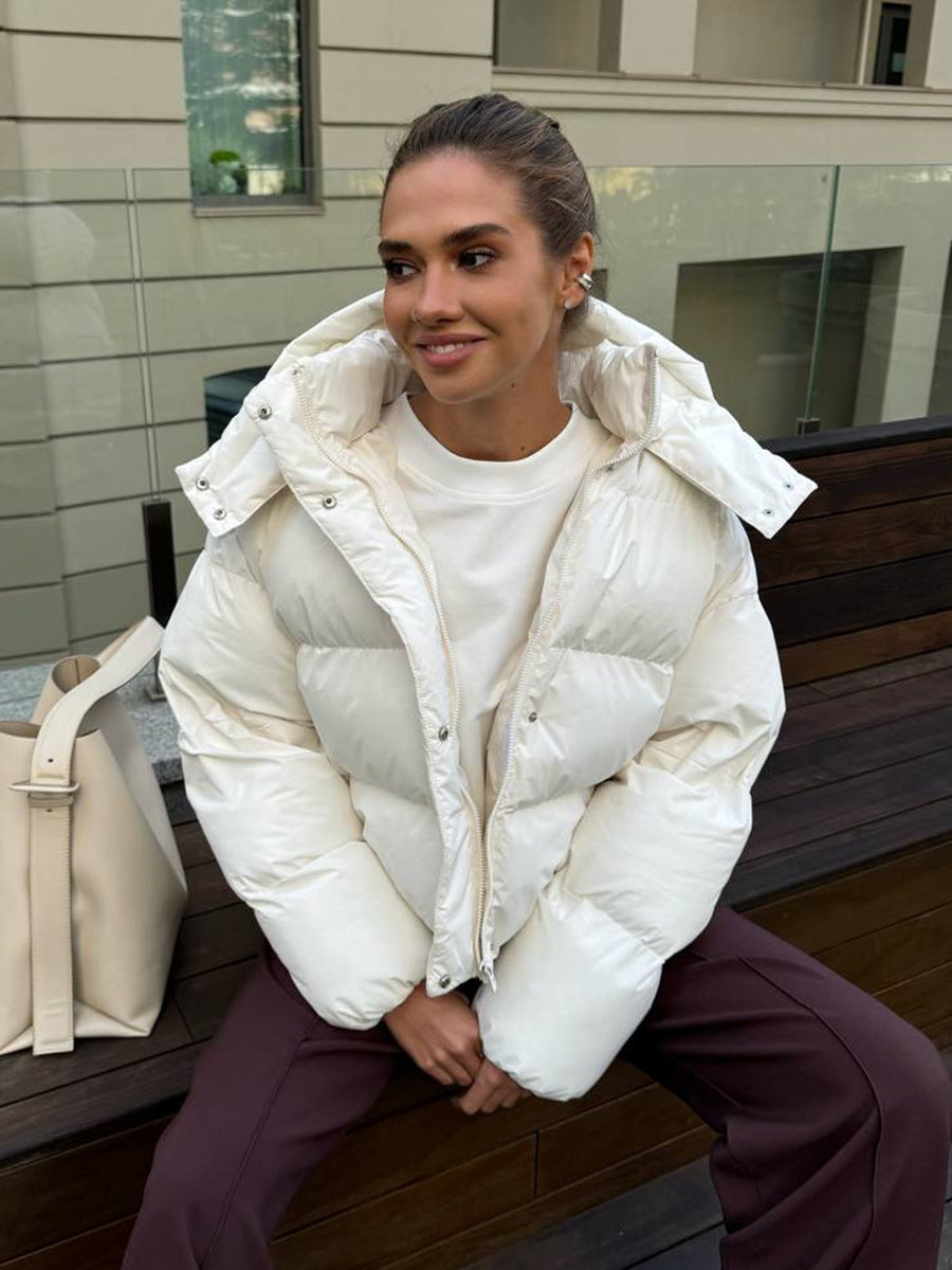 Womens Hooded Cotton Jacket