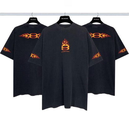 Balenciaga Burning Unity T-Shirt Oversized in black vintage jersey