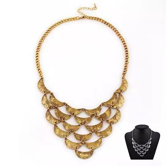 Necklace Style: Silver - Many Moons Crescent Necklace With Antique Finish