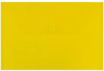 JAM Paper 6Pack, Plastic Envelopes with Hook &amp; Loop Closure Legal Booklet