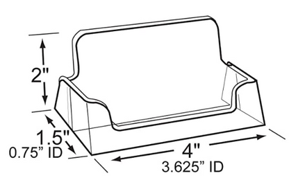 Azar 252010 Counter Business Card Holder, 10 Count