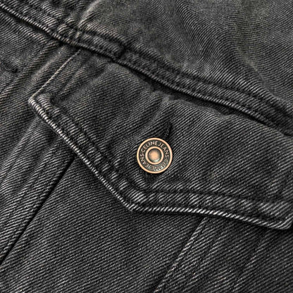 CELINE Washed Grey Denim Jacket – Casual Single-Breasted