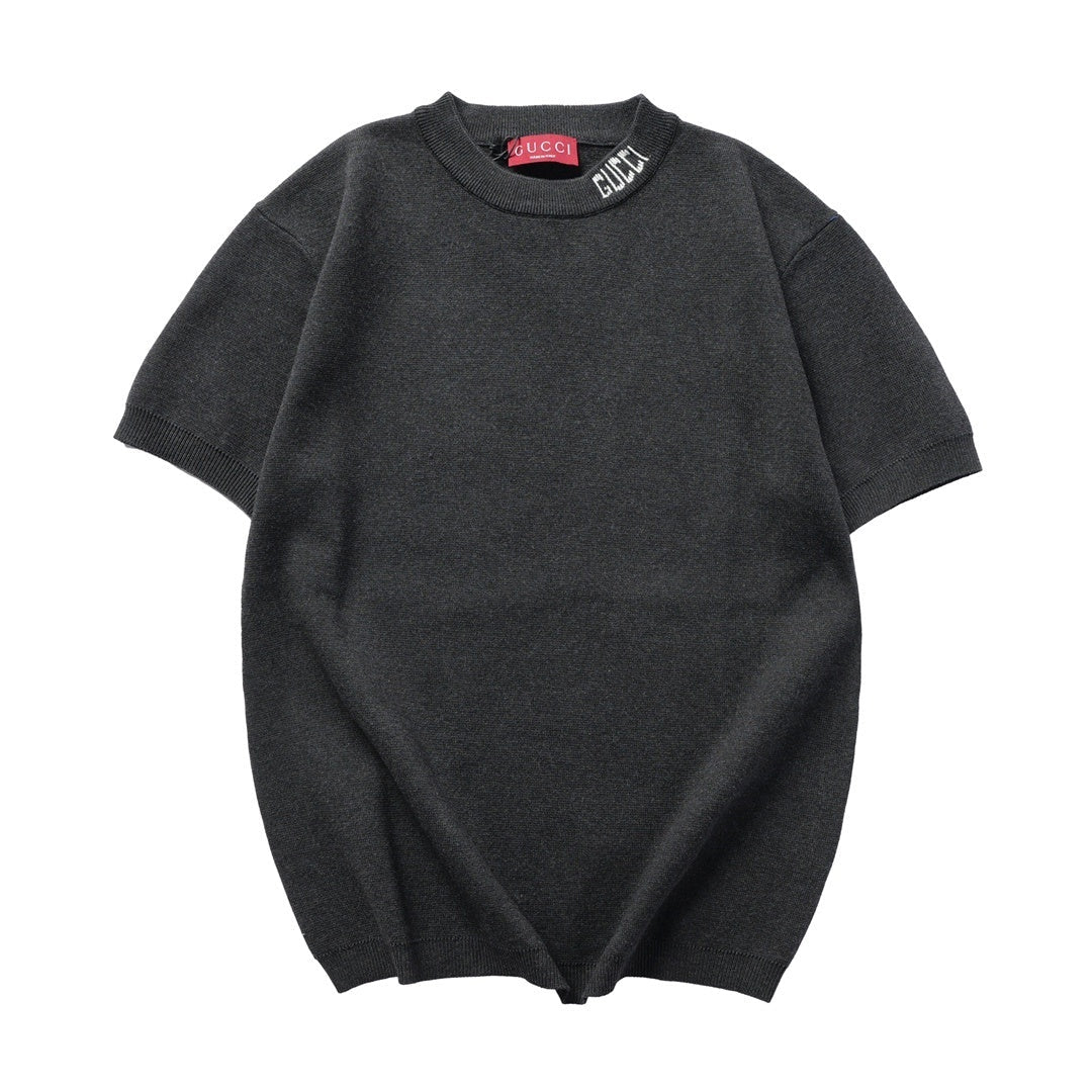 Gucci Black Cotton Crew Neck T-Shirt - Luxury Casual Staple