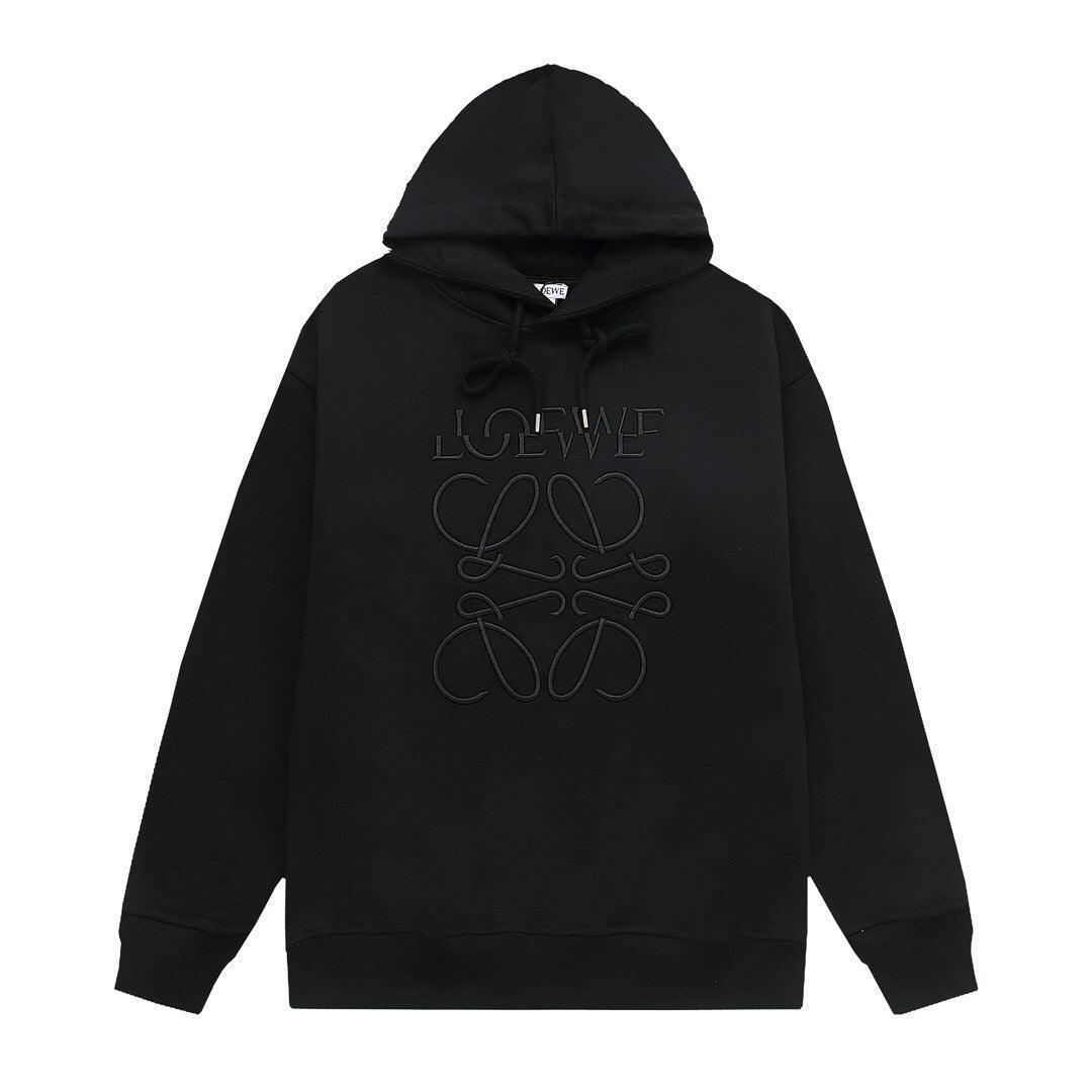 Loewe Relaxed fit hoodie in cotton Black