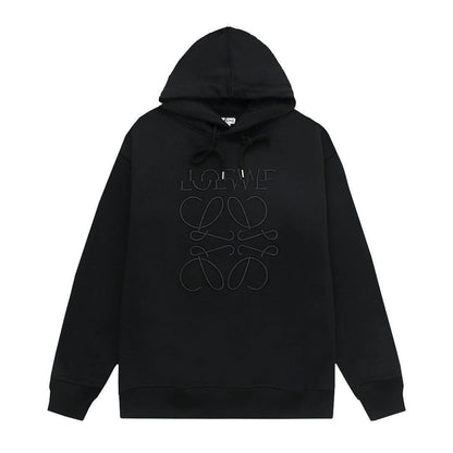 Loewe Relaxed fit hoodie in cotton Black