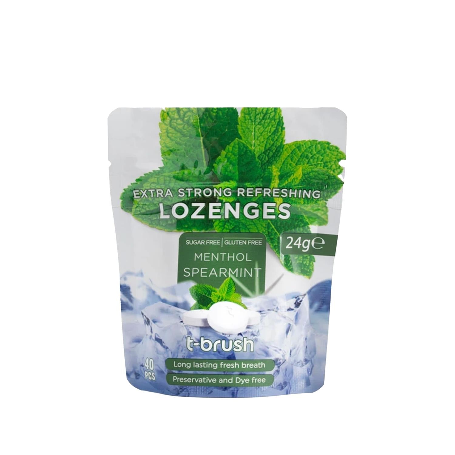 T-Brush Eucalyptus Mint Breath Freshener Pastilles - 40 Tablets, Oral Hygiene &amp; Bad Breath Prevention