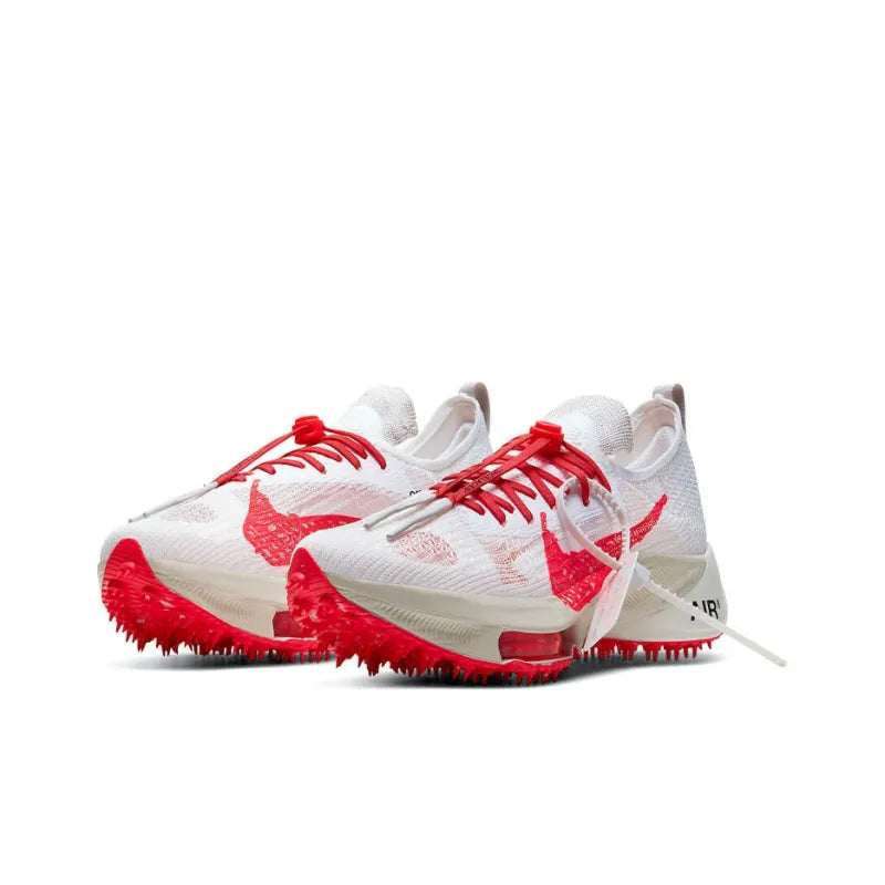 Nike Air Zoom Tempo Next% Flyknit Off White White Solar Red