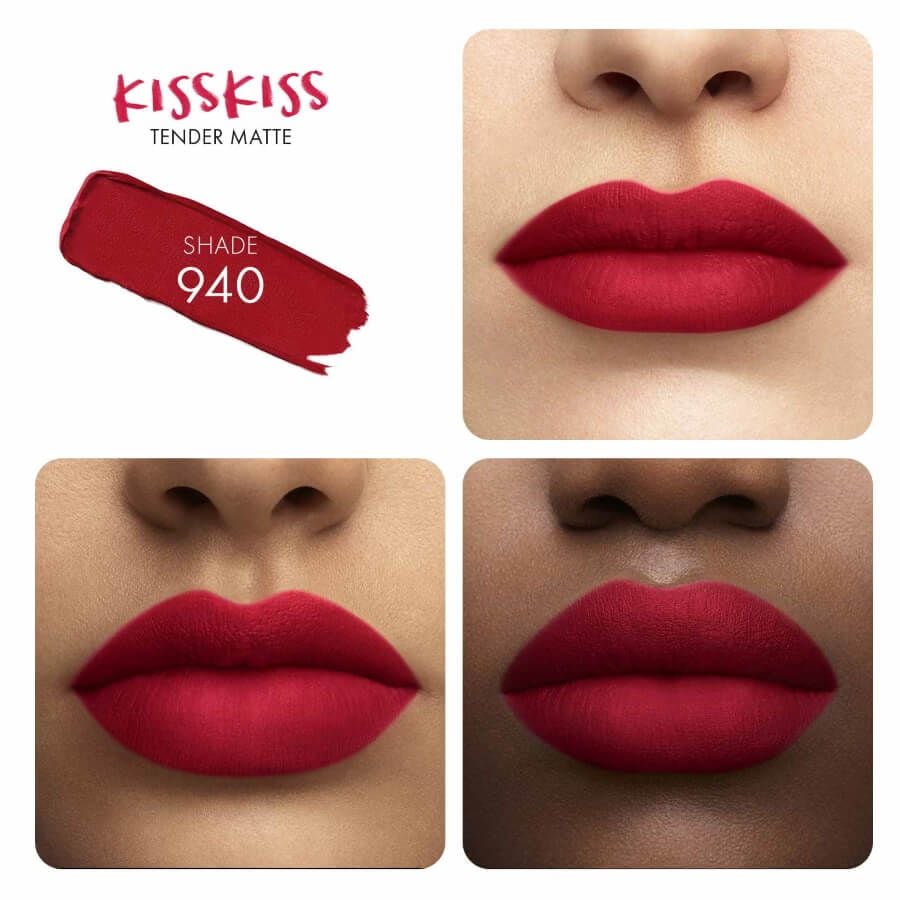 Guerlain KissKiss Tender Matte 940 My Rouge Luminous Lipstick