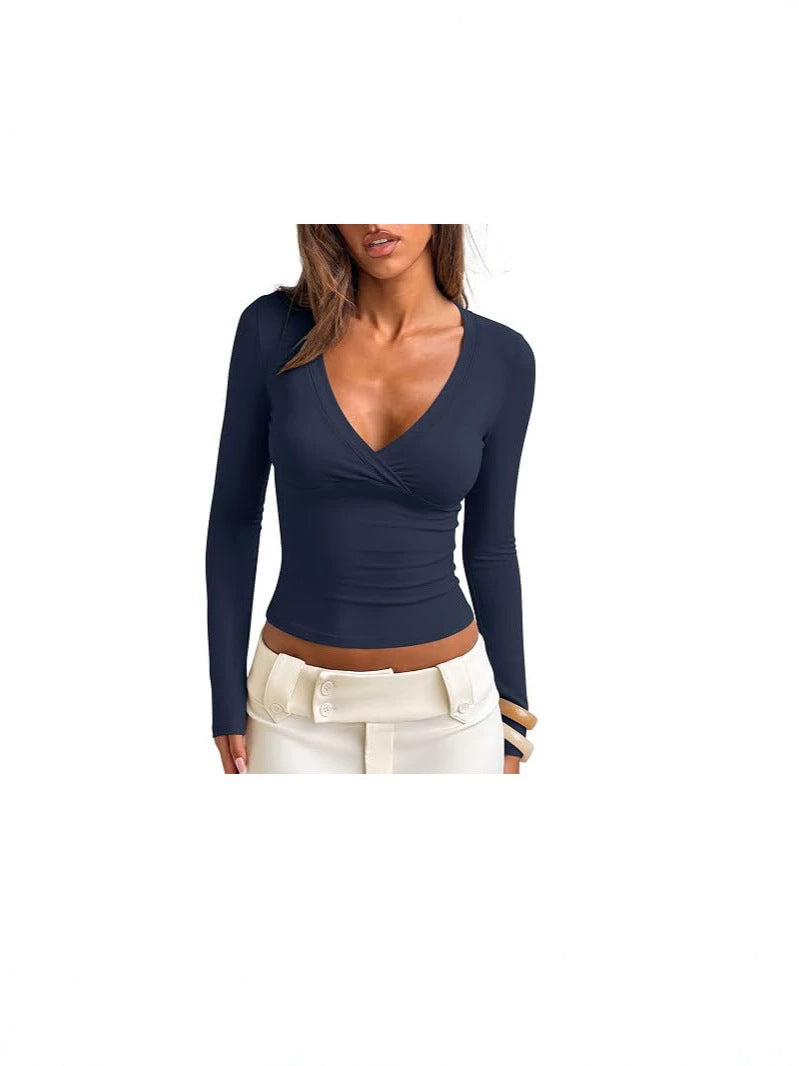 Womens V-Neck Slim Fit Shirt