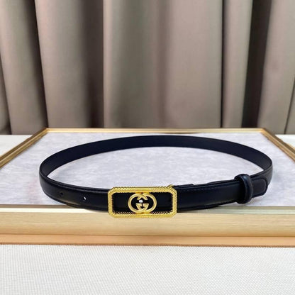 GUCCI Embellished coated-canvas and leather belt &