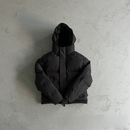 Gradient color embroidered winter jacket set