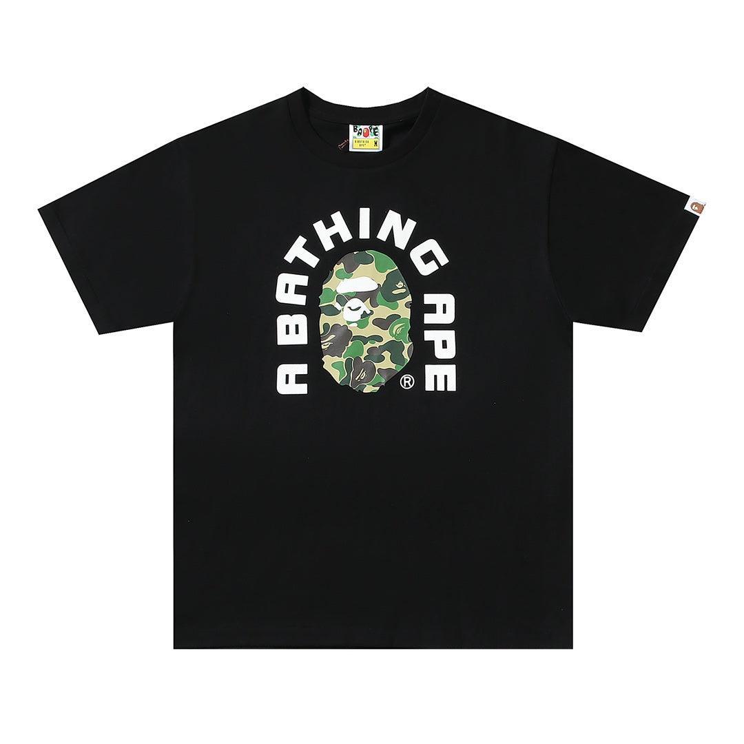 Bathing Ape Black T-Shirt without Collar