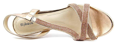 Style &amp; Co. Sandrah Women Bronze Platform Sandal, Size 9