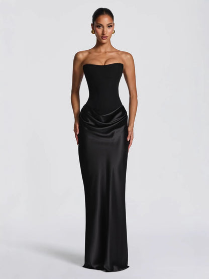 Elegant Strapless Bodycon Evening Dress