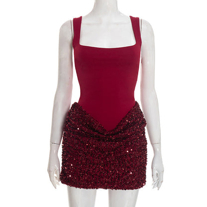 Elegant Sequin Bodycon Dress