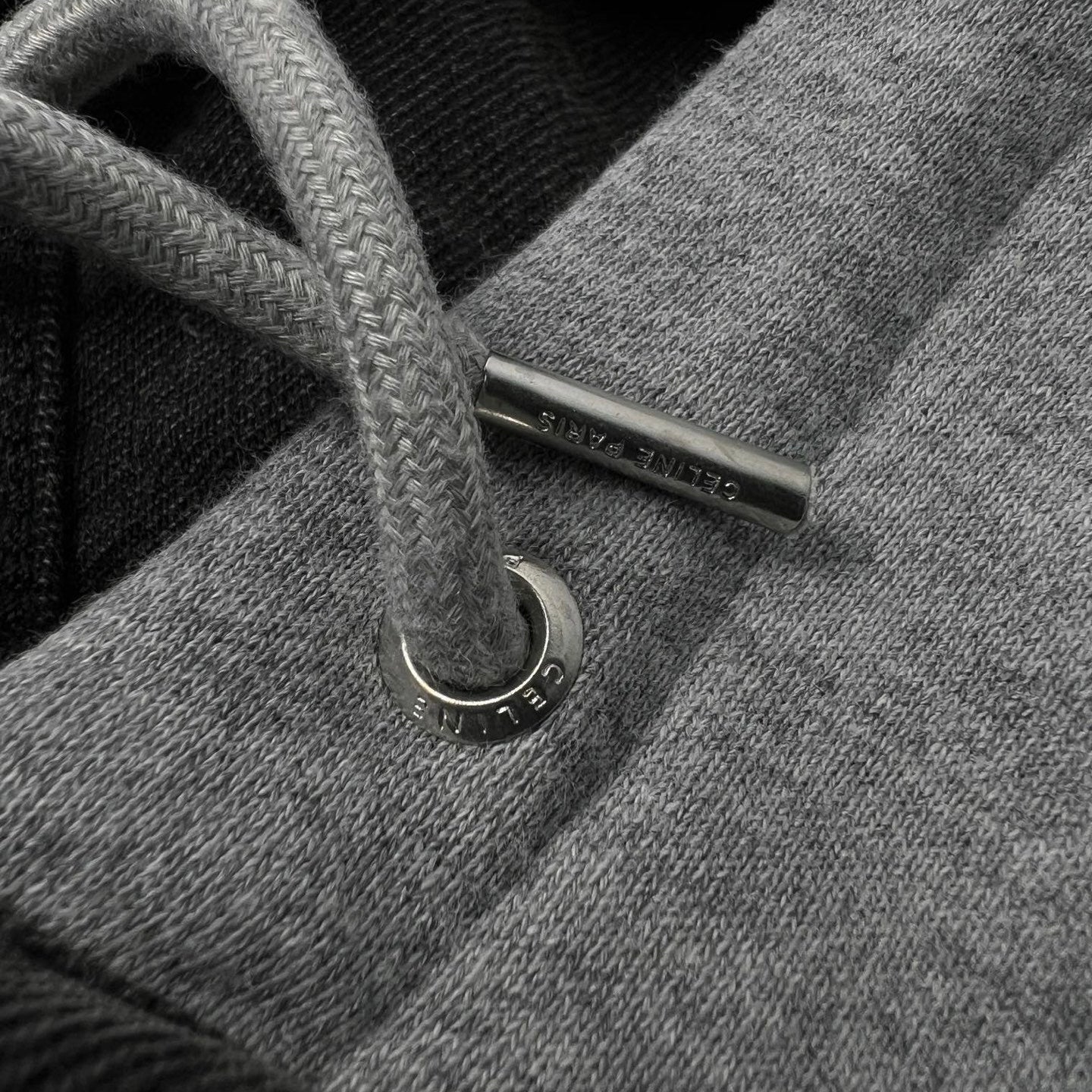 CELINE Washed Grey Denim Jacket – Casual Single-Breasted