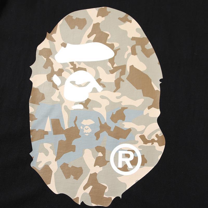 BATHING APE MEN T-SHIRT BAPE X HOT WHEELS APE HEAD TEE Black T-Shirt