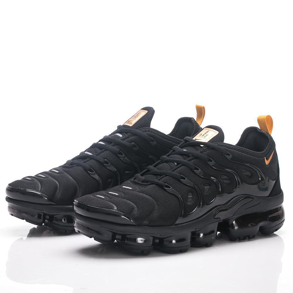 Nike Air VaporMax Plus Black Metallic Gold Sneakers