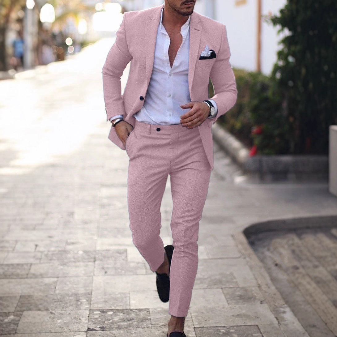 Digital Print Slim Fit Suit Set