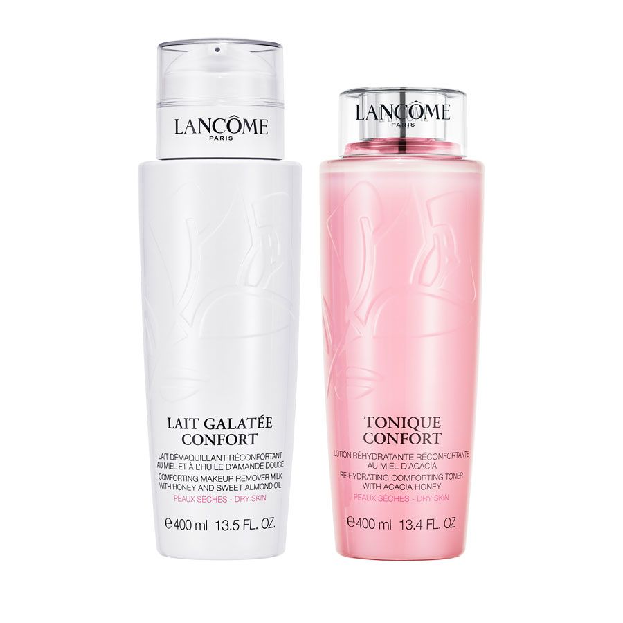 Lancome Confort Cleansing &amp; Toning Duo for Dry Skin 2x400ml