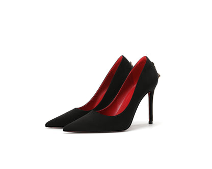 Womens Stiletto High Heels Pointed Toe Sword Design