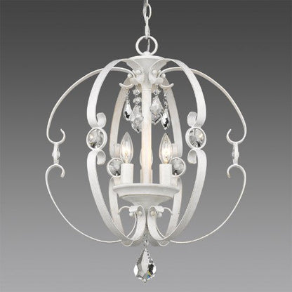 Golden Lighting Ella Pendant, 3-Light, French White, 18W (1323-3P FW AJDX)