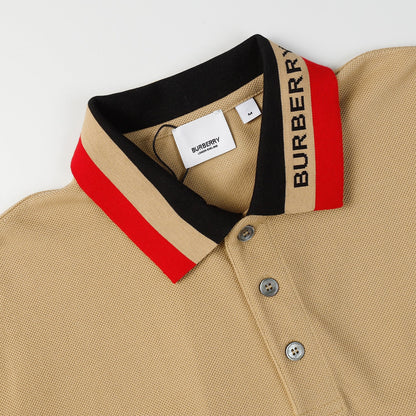 Burberry Logo Detail Cotton Piqué Polo Shirt
