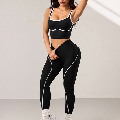Seamless yoga workout suit