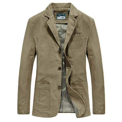 Mens Casual Cotton Suit