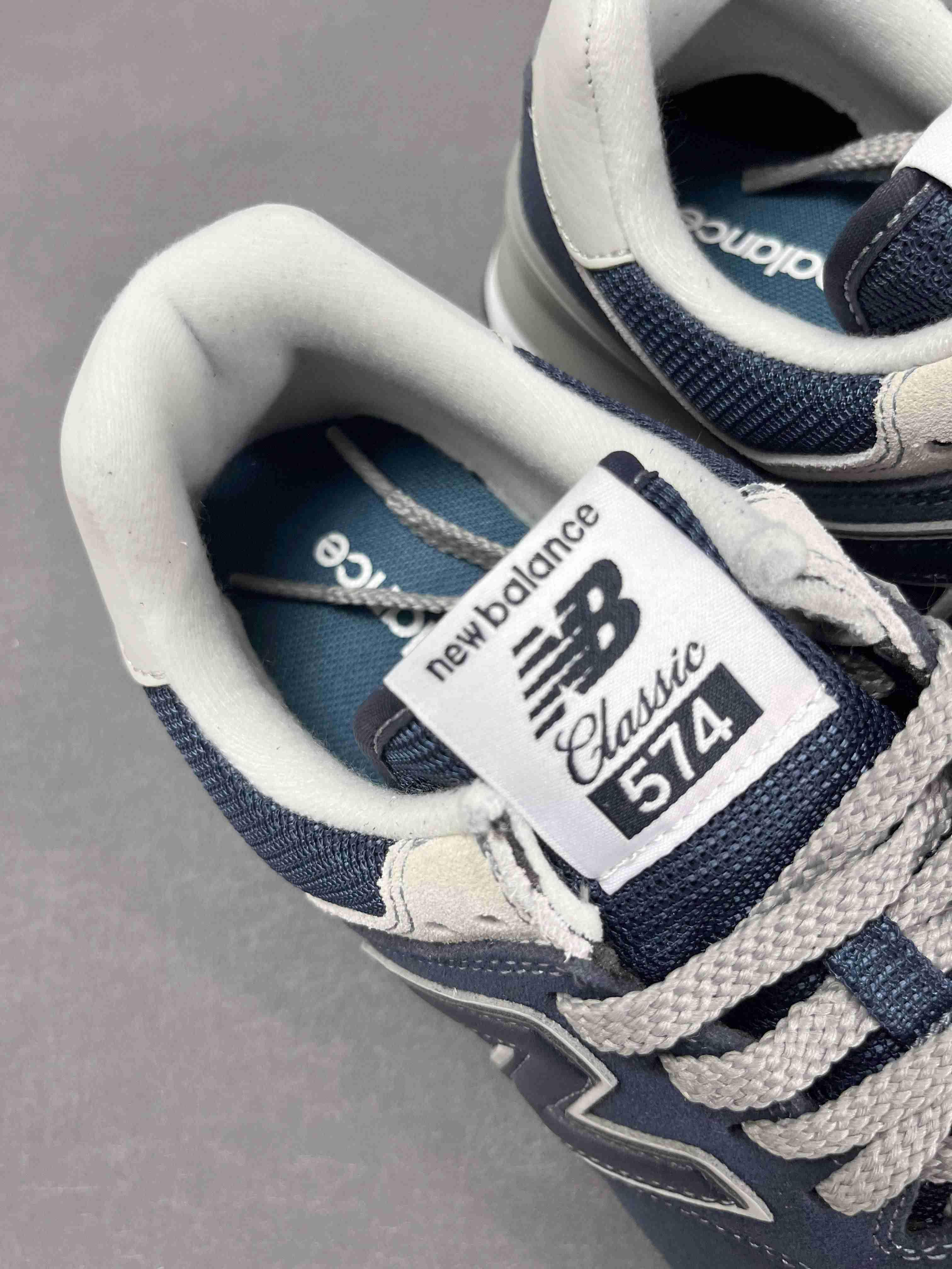 New Balance 574 Navy White