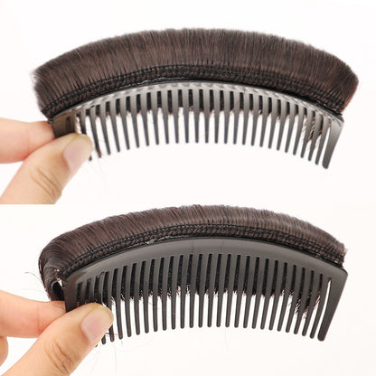 Wigs, hair pads, combs and hair softeners