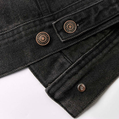 CELINE Washed Grey Denim Jacket – Casual Single-Breasted