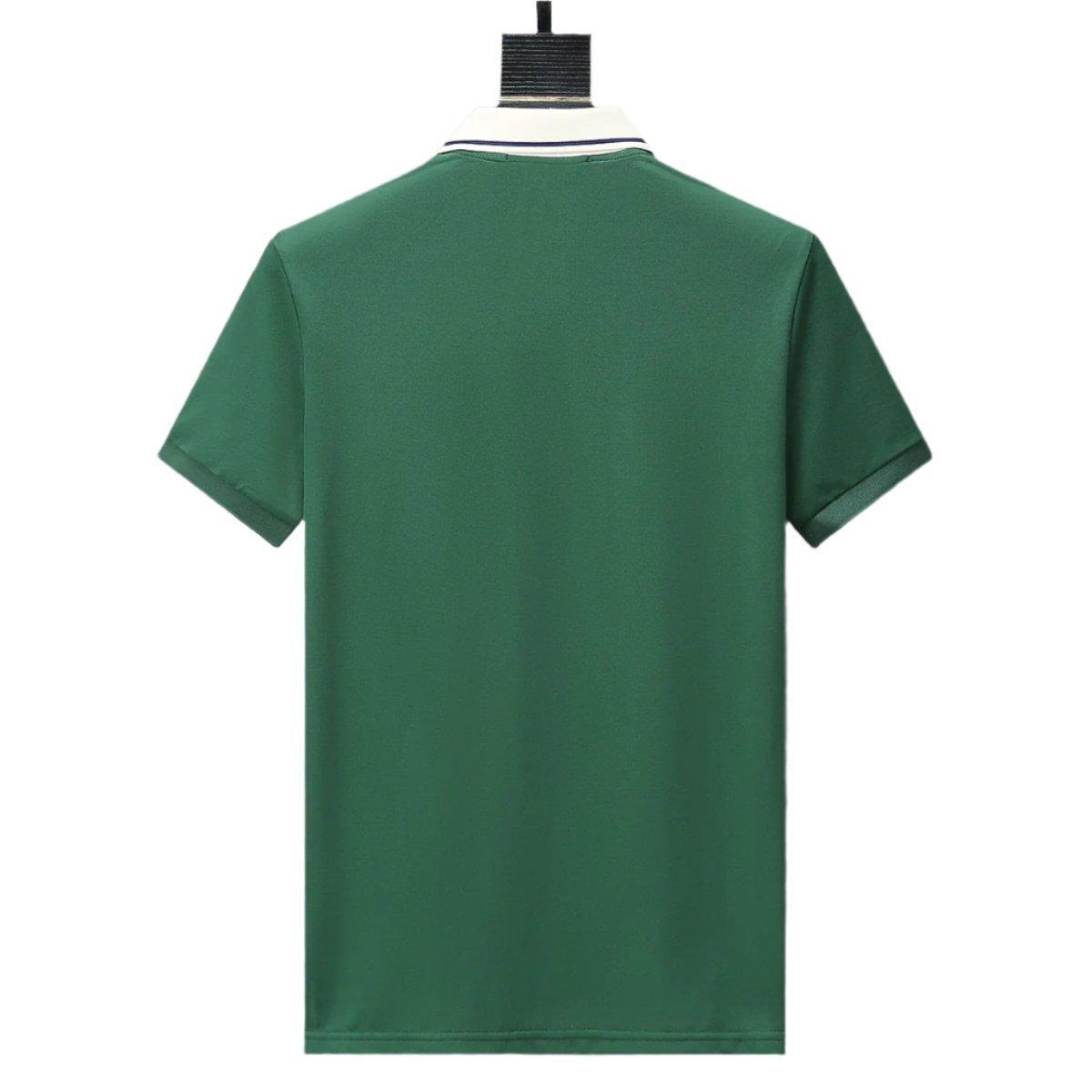 Gucci Green T-shirt with Collar – Luxury Cotton Tee for Men