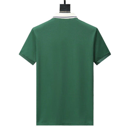 Gucci Green T-shirt with Collar – Luxury Cotton Tee for Men