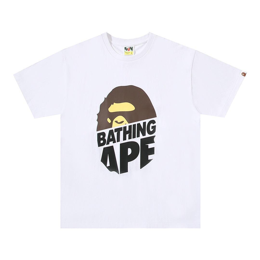 Bathing Ape White T-Shirt without Collar