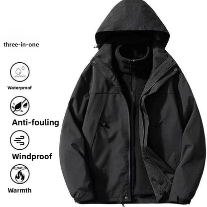Detachable Three-in-One Windproof Waterproof Jacket