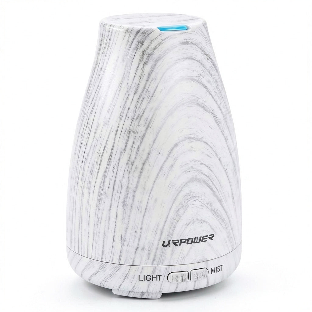 URPOWER Essential Oil Diffuser Mini Wood Grain Cool Mist Humidifier Aromatherapy