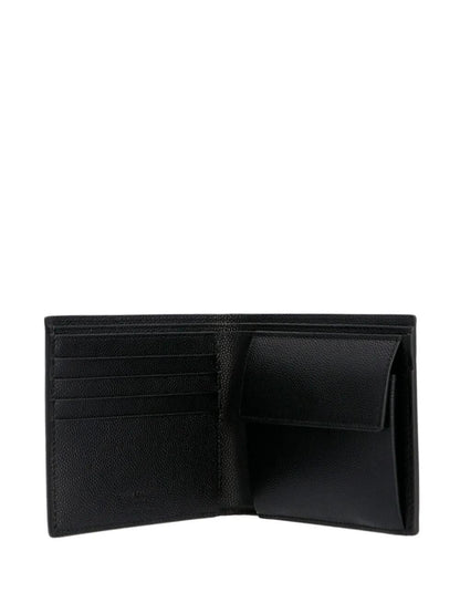 SAINT LAURENT Mini Bifold Wallet with Signature Embossing