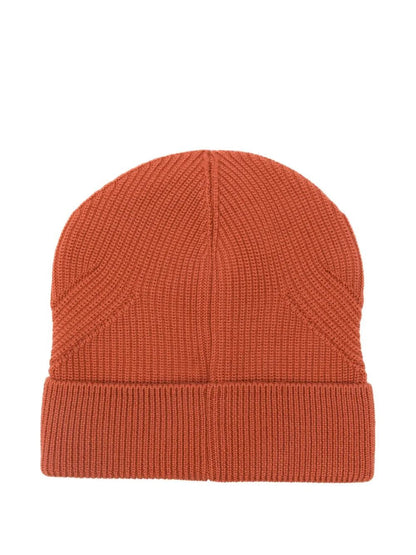 MONCLER Wool Beanie with Turn-Up Brim for Men